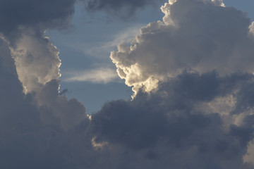 Fototapeta na wymiar cloudy sky at summer