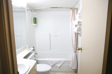 Elegant suite bathroom interior