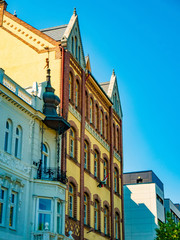 Historic architecture on a sunny day in Debrecen, Hungary