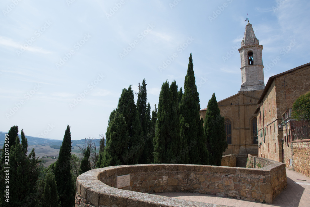 Canvas Prints Views from the city walls outside Pienza