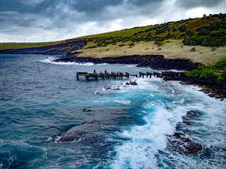 Punalu’u Black Sand Beach Big Island Hawaii near Volcanoes National Park Hawai’i