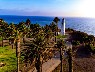 Point Vicente Lighthouse Southern California &ndash; High resolution photo of Pt Vicente Light on a windy day in Southern California.  Beautiful high-resolution photos of the Pacific Ocean and light