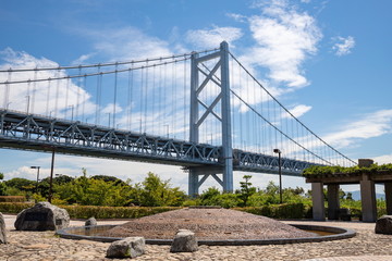 Seto ohashi bridge from Yoshima parking area,Shikoku,Japan