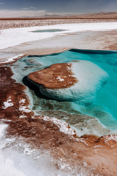 Lagunas Escondidas de Baltinache, Deserto do Atacama, norte do Chile