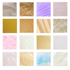 set of 16 paper backgrounds, each square is app. 996x996px