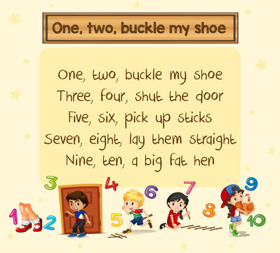One Two Buckle My Shoe Song