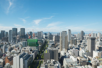 Obraz premium セントレジス大阪から北の景色