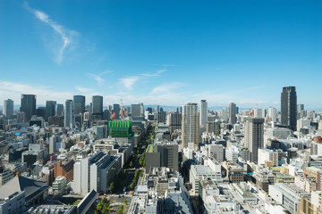 Fototapeta na wymiar セントレジス大阪から北の景色