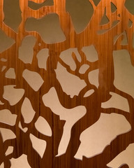 Laser Cut Wood Forest Panel