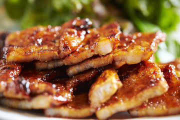 Korean spicy marinated pork