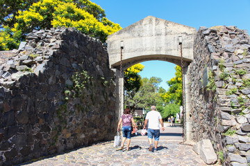 Puertal Del Campo city gate in Colonia del Sacramento in Uruguay