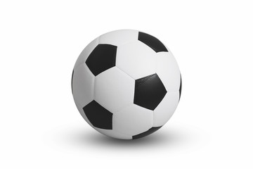 Soccer ball on isolated. with clipping path