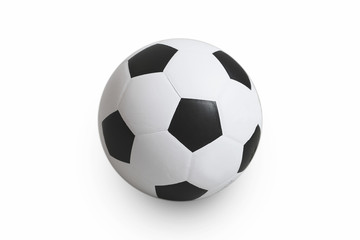 Fototapeta premium Soccer ball on isolated. with clipping path