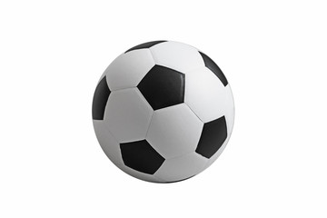 Fototapeta premium Soccer ball on isolated. with clipping path