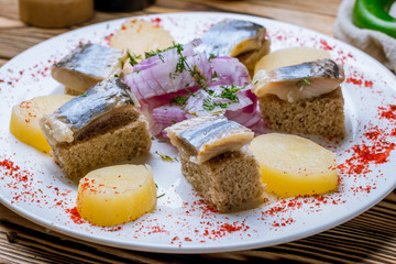 Herring with potatoes