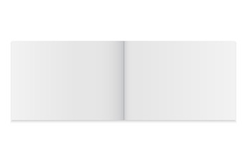 Blank open magazine template
