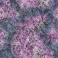 Watercolorpink, purple, white  floral seamless background, branches of wild plants. Natural wood pattern. Beautiful drawing for your design. Manual graphic. On a black background.
