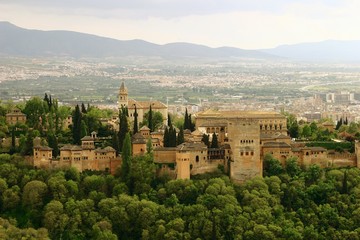 Fototapeta na wymiar Alhambra de Granada. Albaicin. Andalusia, Spain