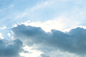 Fototapeta na wymiar cloud against blue sky