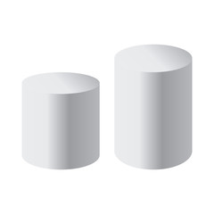 Podium isolated 3d vector. Podium and stand circular