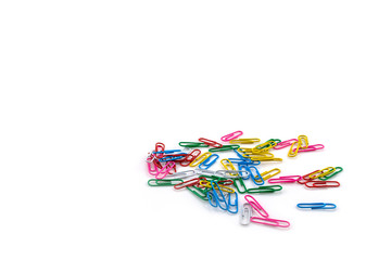 color clip on white background