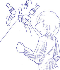 Bowlen strike gooien