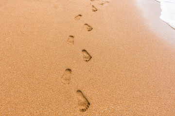 Footprints in the sand