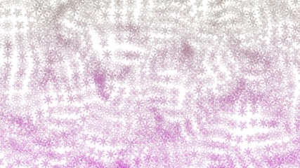 Abstract background with a variety of colorful snowflakes. Big and small.