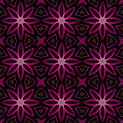 Seamless pattern background with multi-colored wavy lines.