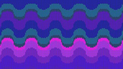Background with a knitted texture, imitation of wool. Multicolored diverse lines.