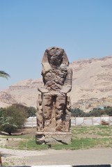 The Colossi of Memnon in Luxor, Egypt