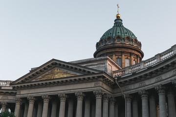 Fototapeta na wymiar Kazan Cathedral on Nevsky Prospect in St. Petersburg, Russia