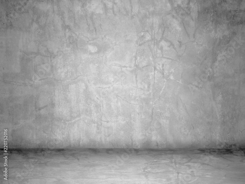 Dark Room Concrete Wall Background Interior Concrete