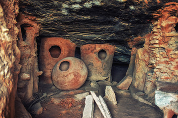 Caves Grottes de Nok in Northern Togo in Western Africa