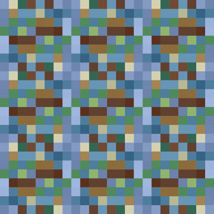 Seamless pattern background from a variety of multicolored squares.