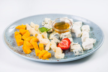 cheese plate with oil