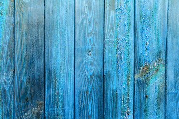 Fototapeta na wymiar Abstract blue wooden background with natural patterns, texture