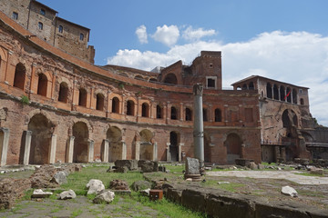 Fototapeta premium Trajan forum markets complex in Rome