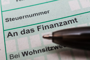 Finanzamt Steuererkl&auml;rung 