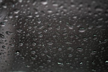 water drops on black background