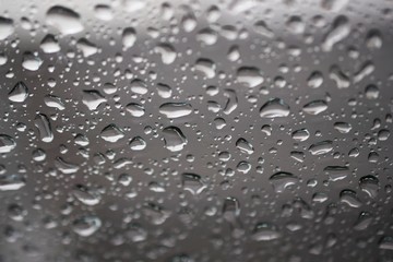 water drops on black background