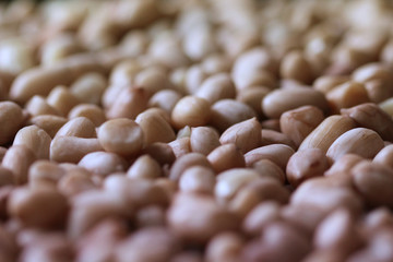 Delicious close up boiled peanut 