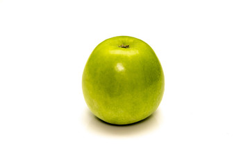 Grüner Apfel weißer Hintergrund