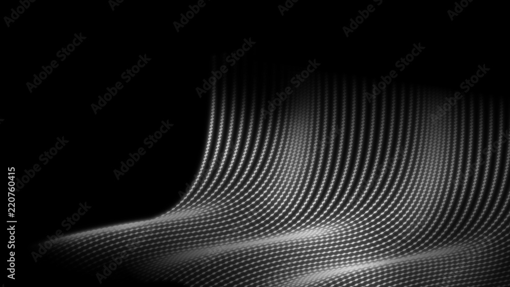 Aufkleber abstract technology dot wire frame polygon geometry perspective background in half tone color theme.