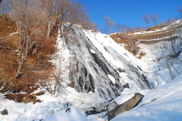 日本の滝_北海道_オシンコシンの滝_日本の滝百選