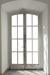 French door isolated on white (contains clipping path)