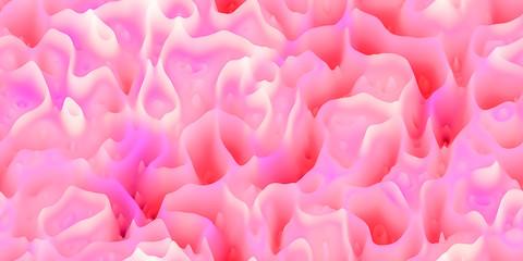 Obraz premium Smooth waxy spikes like melted wax or coral or organic surfac
