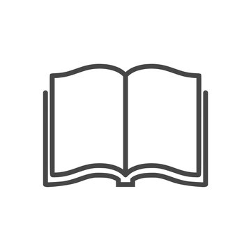 Open book logo, Book icon