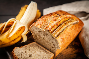 Homemade banana bread