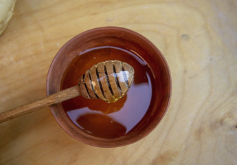 ложка для меда и мед